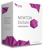 Krabice programu NEWTON Dictate 5 Professional